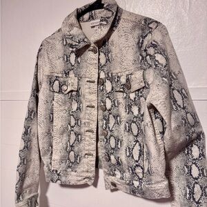 Shyanne Snakeskin Print Jacket